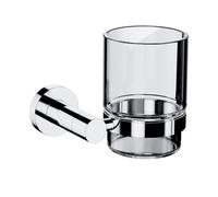 Omnires Modern Project gobelet pour brosse à dents transparent-chrome MP60320CR