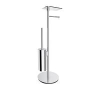 Omnires Modern Project porte-papier toilette avec brosse wc chrome MP60820CR