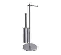 Omnires Modern Project support avec brosse wc nickel MP60810NI