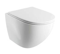 OMNIRES Ottawa Comfort - WC suspendu avec abattant SoftClose, Rimless, blanc brillant OTTAWACSPMWBP