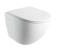 OMNIRES Ottawa Comfort - WC suspendu avec abattant SoftClose, Rimless, blanc mat OTTAWACSPMWBM