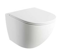 OMNIRES Ottawa - WC suspendu avec abattant SoftClose, Rimless, blanc mat OTTAWAMWBM