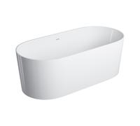 Omnires Ovo M+ baignoire autoportante 160x75 cm ovale blanc OVO160WWZPBP