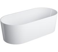 Omnires Ovo M+ baignoire autoportante 160x75 cm ovale blanc OVOWWBM