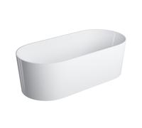 Omnires Ovo M+ baignoire autoportante 160x75 cm ovale blanc OVOWWBP