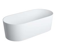 OMNIRES Ovo M+ - Baignoire îlot, 160x75 cm, blanc mat OVOWWBM