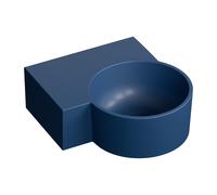 Omnires Ovo M+ lavabo 33x34 cm d'angle classique-à poser bleu mat OVO335UWLMB