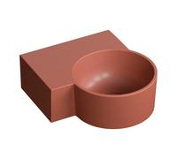 Omnires Ovo M+ lavabo 33x34 cm d'angle classique-à poser mat OVO335UWLTE