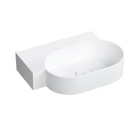 Omnires Ovo M+ lavabo 55x38 cm ovale à poser blanc brillant OVO555UWLBP