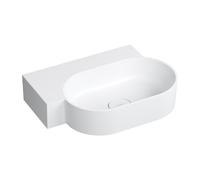 Omnires Ovo M+ lavabo 55x38 cm ovale à poser blanc mat OVO555UWLBM