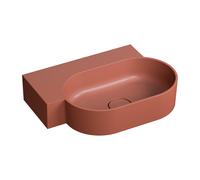 Omnires Ovo M+ lavabo 55x38 cm ovale à poser mat OVO555UWLTE