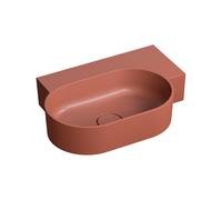 Omnires Ovo M+ lavabo 55x38 cm ovale à poser mat OVO555UWPTE