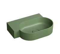 Omnires Ovo M+ lavabo 55x38 cm ovale à poser vert mat OVO555UWLOL