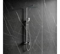 OMNIRES Parma - Set de douche avec mitigeur, 20x20 cm, 3 jets, chrome PM7444CR