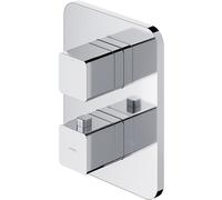 OMNIRES Parma - Mitigeur thermostatique à encastrer, 2 sorties, avec corps d’encastrement, chrome PM7436CR