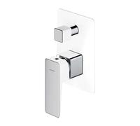 OMNIRES Parma - Mitigeur encastré 2 sorties, avec corps d’encastrement, chrome/blanc PM7435CRB