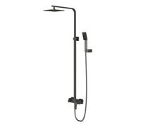 OMNIRES Parma - Set de douche avec mitigeur, 20x20 cm, 3 jets, graphite PM7444GR