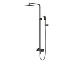 OMNIRES Parma - Set de douche avec mitigeur, 20x20 cm, 3 jets, graphite PM7444GR