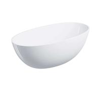 OMNIRES Shell - Baignoire en îlot 148x75 cm, blanc brillant SHELL148WWBP