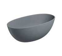 OMNIRES Shell - Baignoire îlot, 148x75 cm, gris mat SHELL148WWAG