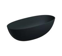 OMNIRES Shell - Baignoire îlot, 175x78 cm, noir mat SHELL175WWBLV