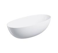OMNIRES SHELL Baignoire ovale en îlot, SHELL175WWBP,
