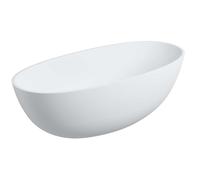 OMNIRES Shell M+ - Baignoire îlot, 160x75 cm, blanc mat SHELLWWBM