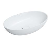 OMNIRES Shell M+ - Vasque à poser, 60x35 cm, sans trop-plein, blanc mat SHELLUNBM