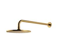 Omnires SlimLine douche à effet de pluie avec bras 25x25 cm ronde doré WGSET1GLB