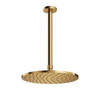 Omnires SlimLine douche à effet de pluie avec bras 25x25 cm ronde doré WSSET1GLB