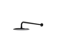 Omnires SlimLine douche à effet de pluie avec bras 25x25 cm ronde noir WGSET1BL