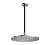 Omnires SlimLine douche à effet de pluie avec bras 25x25 cm ronde || WSSET1NI