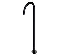 OMNIRES Y - Bec de baignoire à poser au sol, avec corps d'encastrement, noir WWYBL