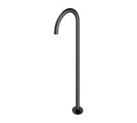 OMNIRES Y - Bec de baignoire à poser au sol, avec corps d'encastrement, graphite brossé WWYGR