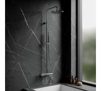 OMNIRES Y Colonne de douche avec mitigeur thermostatique et bec déverseur, Y1234CR,