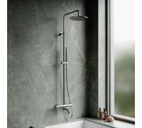OMNIRES Y Colonne de douche avec mitigeur thermostatique et bec déverseur, Y1234NI,
