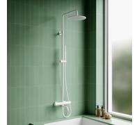 OMNIRES Y Colonne de douche avec mitigeur thermostatique et bec déverseur, Y1234WM,