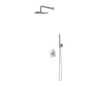 Omnires Y ensemble de douche encastré avec douche pluie chrome SYSY35CR