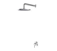 Omnires Y ensemble de douche encastré avec douche pluie chrome SYSY36CR