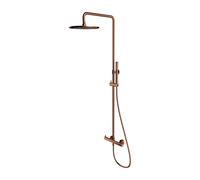 Omnires Y ensemble de douche mural avec douche pluie cuivre Y1244MCP