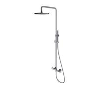 OMNIRES Y - Set de douche avec mitigeur, diamètre 25 cm, nickel brossé Y1244MNI
