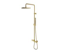 Omnires Y ensemble de douche mural avec thermostat avec douche pluie || Y1244SUBSB
