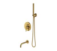 OMNIRES Y - Mitigeur de baignoire encastré, montage 3 trous, avec corps, avec accessoires, doré SYSYW01GL