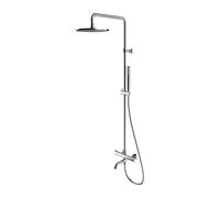 Omnires Y kit baignoire-douche mural avec thermostat avec douche pluie chrome Y1234CR
