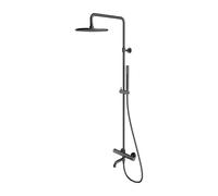 Omnires Y kit baignoire-douche mural avec thermostat oui graphite Y1234GR