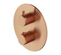 OMNIRES Y - Mitigeur thermostatique encastré, 2 sorties, cuivre brossé Y1236ROCPB