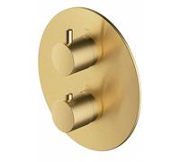 OMNIRES Y - Mitigeur thermostatique encastré, 2 sorties, doré brossé Y1236ROGLB