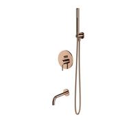 OMNIRES Y - Mitigeur de baignoire encastré, installation 3 trous, avec corps d'encastrement, avec accessoires, cuivre SYSYW01CP
