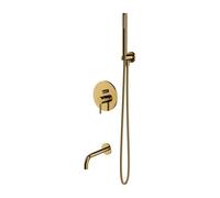 OMNIRES Y - Mitigeur de baignoire encastré, montage 3 trous, avec corps, avec accessoires, doré SYSYW01GL