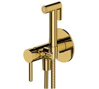 OMNIRES Y - Mitigeur de bidet encastré, avec douchette et corps d'encastrement, doré SYSYBI2GL
